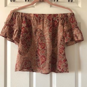 Madewell | NWOT Paisley Off the Shoulder Blouse